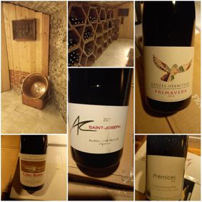 collage de photos de vins